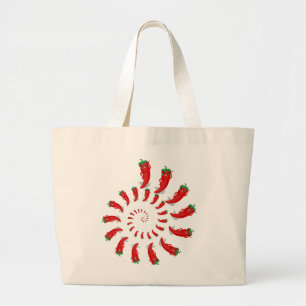 Bolsa Tote Grande Red Pepper Diva Spiral Grande Toalha