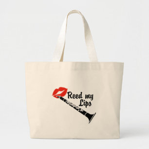 Bolsa Tote Grande Reed My Lábios Clarinet