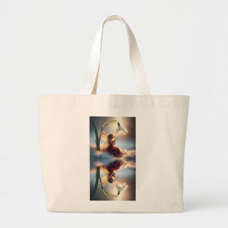 Bolsa Tote Grande Refletores de neve de fada Bag Tote