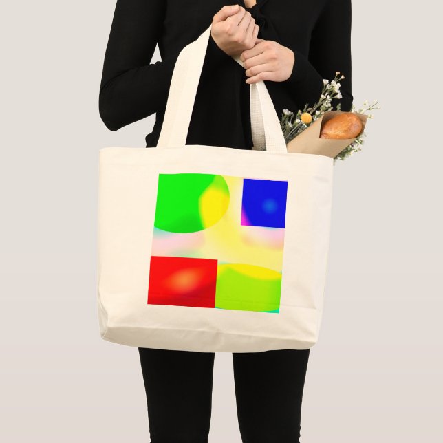 Bolsa Tote Grande reflexão de pop (Frente (produto))