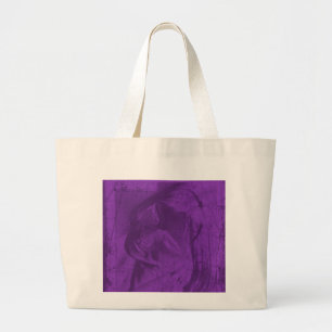 Bolsa Tote Grande Reflexões Roxas