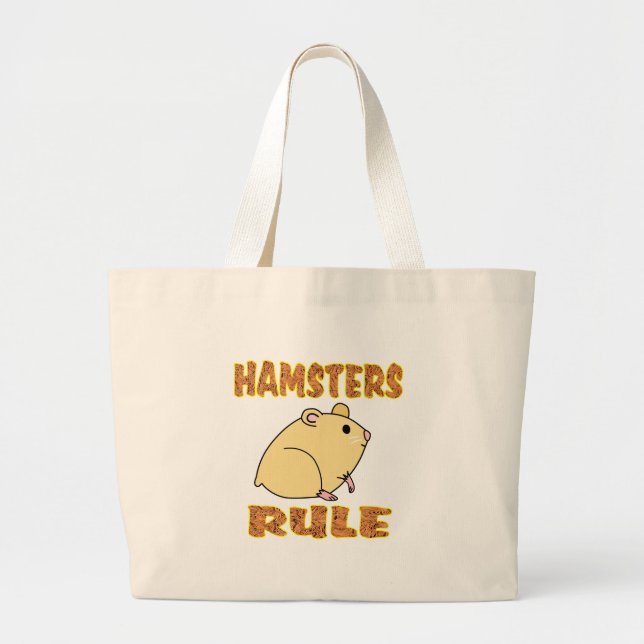BOLSA TOTE GRANDE REGRA DOS HAMSTER (Frente)