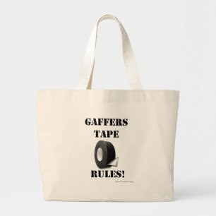 Bolsa Tote Grande Regras da fita dos Gaffers