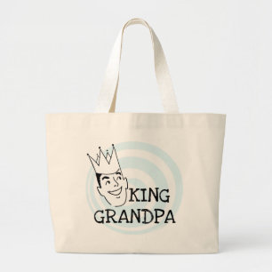 Bolsa Tote Grande Rei Vovô T-shirt e presentes
