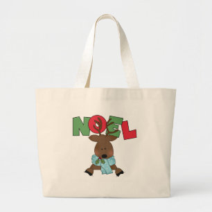 Bolsa Tote Grande Reindeer Noel Camisetas e presentes