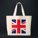 Bolsa Tote Grande Reino Unido União Jack Flag<br><div class="desc">Reino Unido União Jack Flag</div>