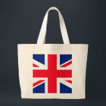 Bolsa Tote Grande Reino Unido União Jack Flag<br><div class="desc">Reino Unido União Jack Flag</div>