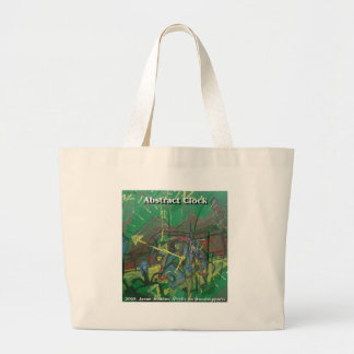 Bolsa Tote Grande relógio abstrato