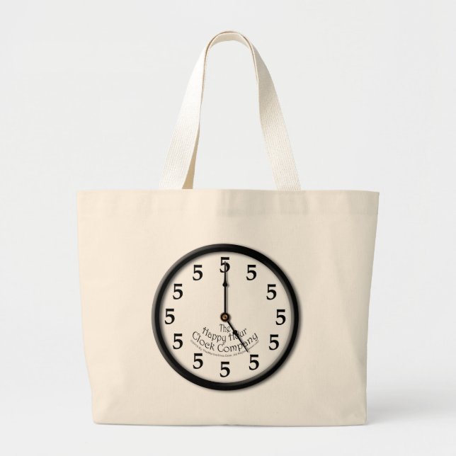 BOLSA TOTE GRANDE RELÓGIO CINCO HORAS (Frente)
