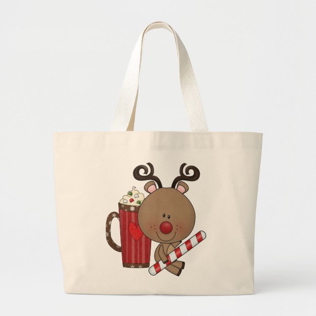 Bolsa Tote Grande Rena de Rudy com cacau (Frente)
