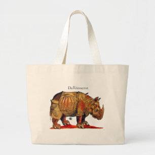 Bolsa Tote Grande Renascença de cor do rinoceronte Duro no Saco de T