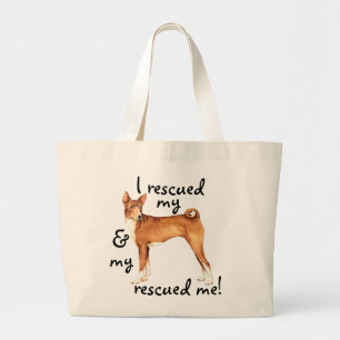 Bolsa Tote Grande Rescue Basenji