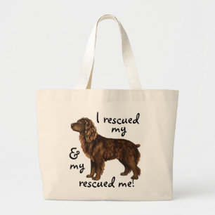 Bolsa Tote Grande Resgate Boykin Spaniel Large Tote Bag