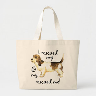 Bolsa Tote Grande Resgate Petit Basset Griffon Vendéen