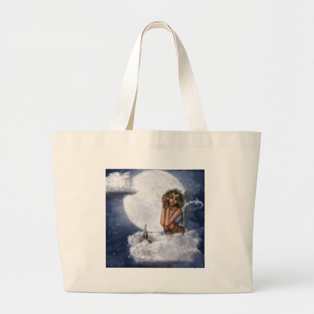 Bolsa Tote Grande Resto feericamente em uma nuvem (Frente)