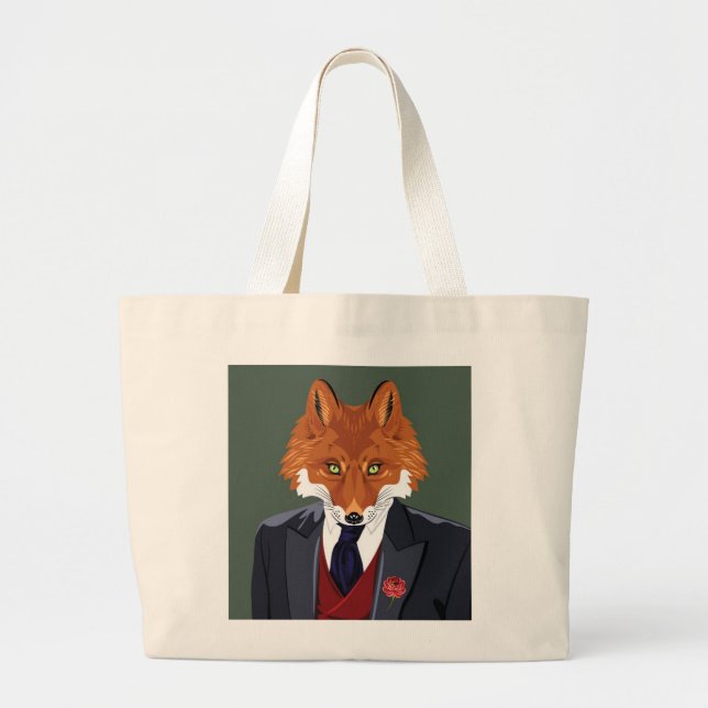 Bolsa Tote Grande Retrato Foxy (Frente)