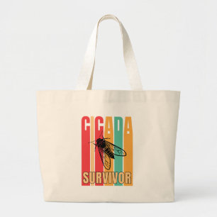 Bolsa Tote Grande REtro CICADA SURVIVOR