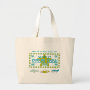 Bolsa Tote Grande Retro Movimentação-Através do comensal (grn)