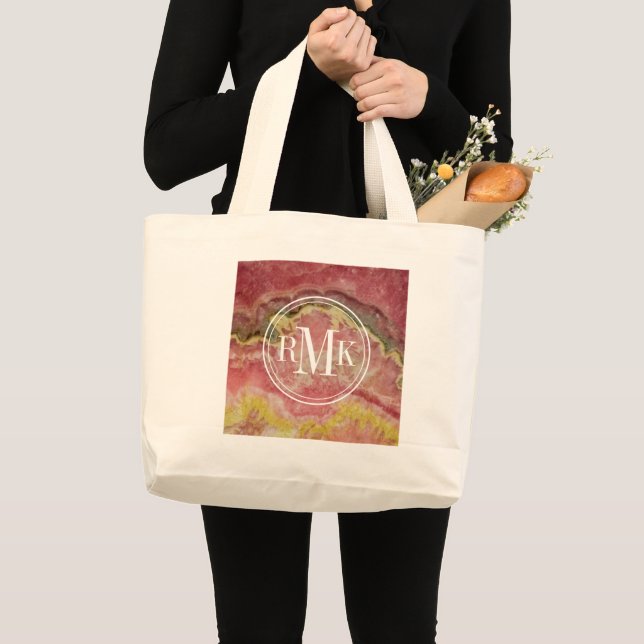Bolsa Tote Grande Rhodochrosita (Frente (produto))