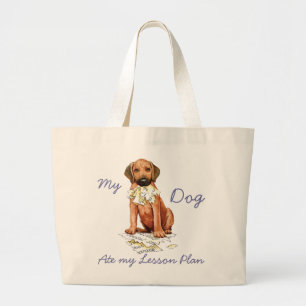 Bolsa Tote Grande Ridgeback Ridgeback Ate Plano de Lição Grande Tote