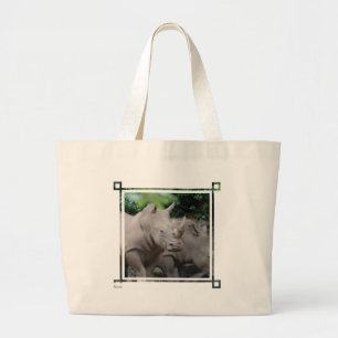 Bolsa Tote Grande Rinoceronte amigável