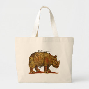 Bolsa Tote Grande Rinocerontes Rinocerontes de Vintage Rhino Durer A