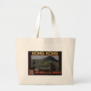 Bolsa Tote Grande ~ Riviera de Hong Kong do Oriente