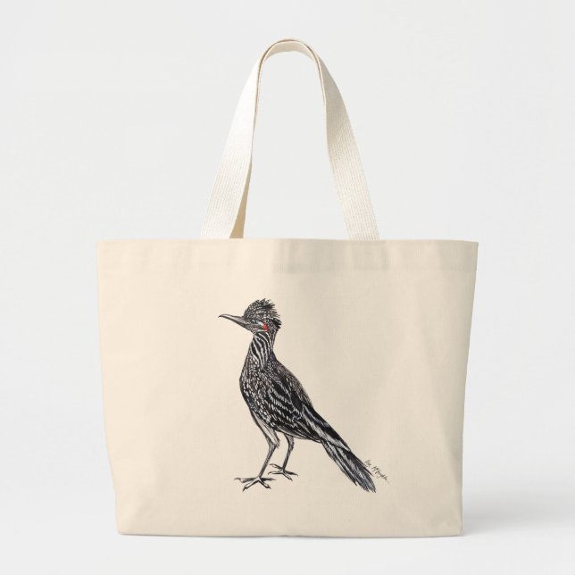 Bolsa Tote Grande roadrunner da tinta (Frente)