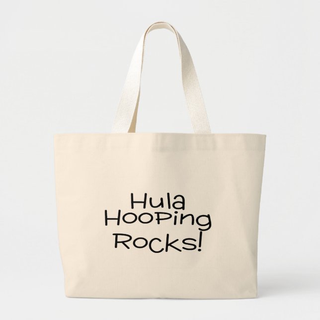 Bolsa Tote Grande Rochas de Hula Hooping (Frente)
