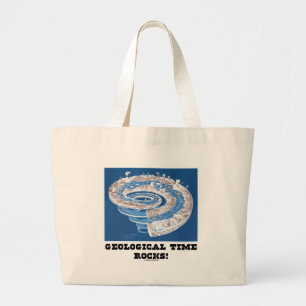 Bolsa Tote Grande Rochas do tempo Geological! (Idade Geological)