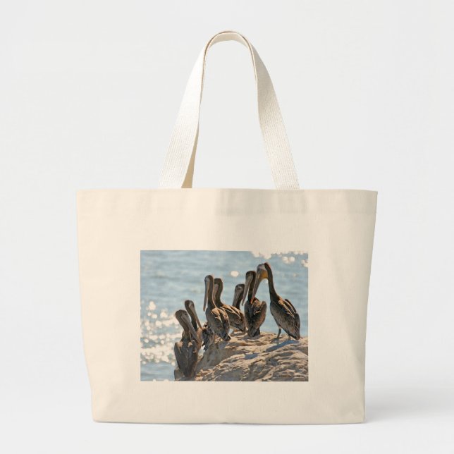 Bolsa Tote Grande Rock Pelicano (Frente)