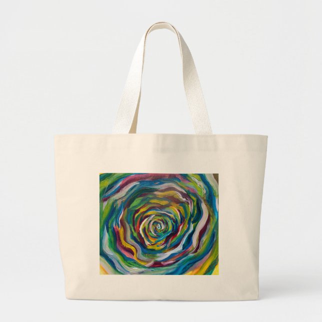 Bolsa Tote Grande Roda de cores (Frente)