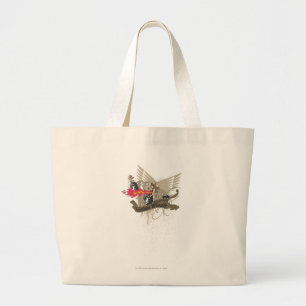 Bolsa Tote Grande Rodas de Tom e de Jerry Custume