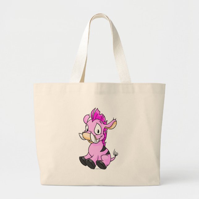 Bolsa Tote Grande Rosa de Moehog (Frente)