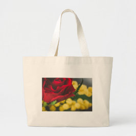 Bolsa Tote Grande Rosa e mimosas