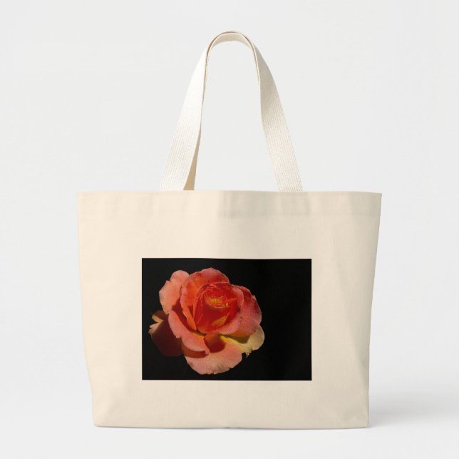 Bolsa Tote Grande Rosa laranja (Frente)