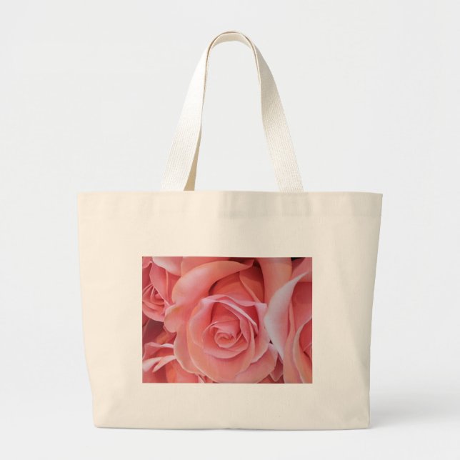 Bolsa Tote Grande Rosa Rosa Rosa (Frente)