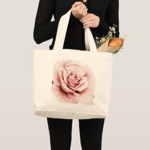 Bolsa Tote Grande Rosa Rosa Rosa