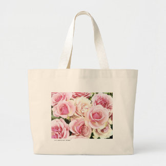Bolsa Tote Grande Rosas