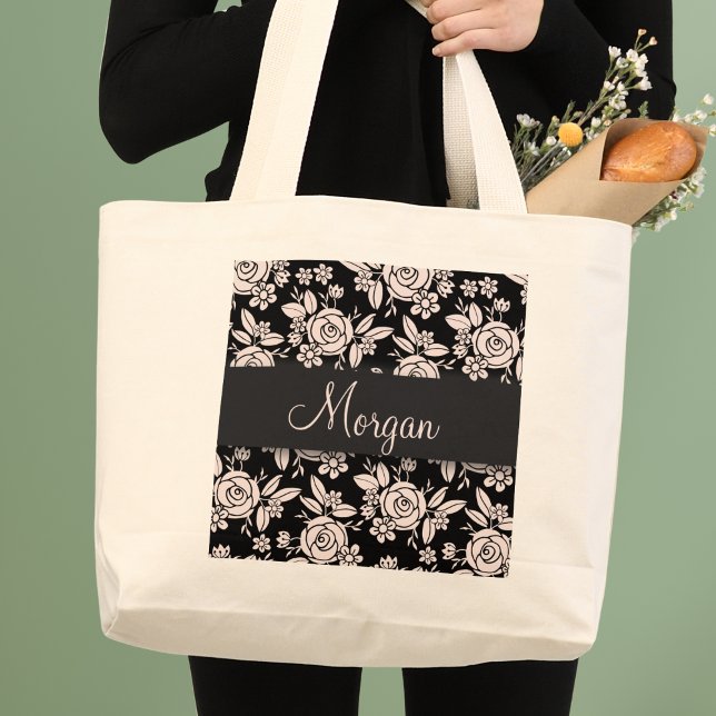 Bolsa Tote Grande Rosas Queridas (Criador carregado)