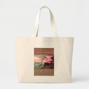 Bolsa Tote Grande Roseate Spoonbill Audubon Bird Willife