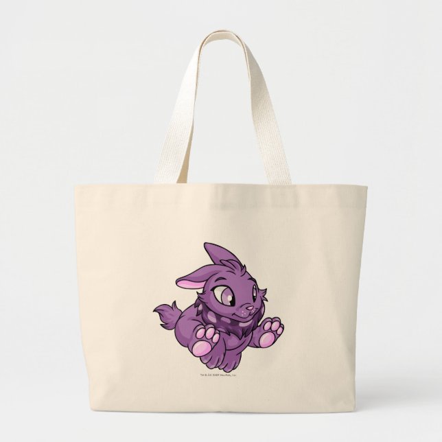 Bolsa Tote Grande Roxo de Cybunny (Frente)