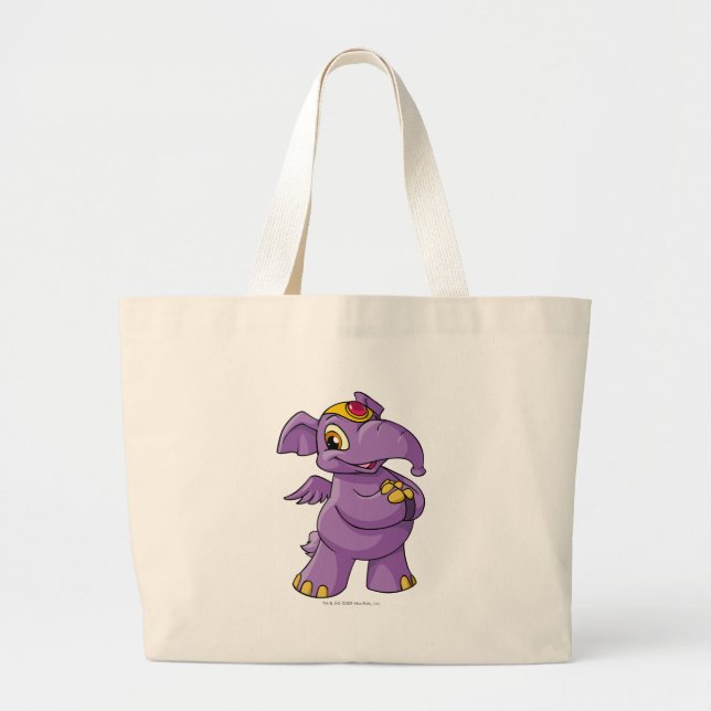 Bolsa Tote Grande Roxo de Elephante (Frente)