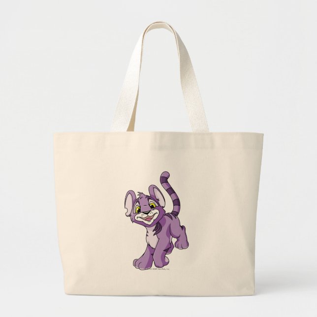 Bolsa Tote Grande Roxo de Kougra (Frente)