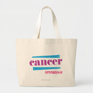 Bolsa Tote Grande Roxo do cancer