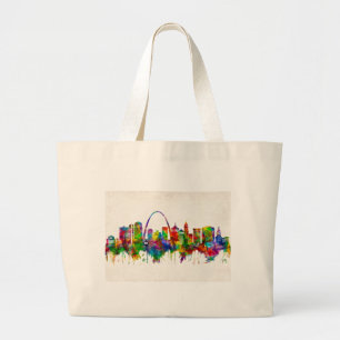 Bolsa Tote Grande Rua Louis Missouri Skyline