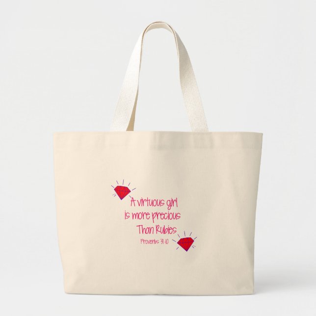 Bolsa Tote Grande rubis (Frente)