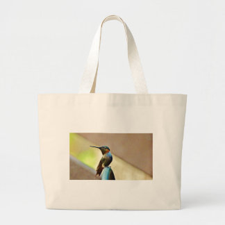 Bolsa Tote Grande Ruby e pequeno beija-flor-verde