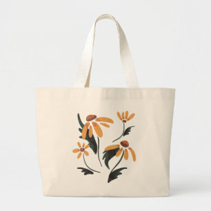 Bolsa Tote Grande Rudbeckia Hirta Flores Estéticas Susan De Olhos Ne