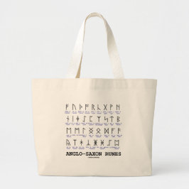 Bolsa Tote Grande Runes anglo-saxões (criptografia da linguística)